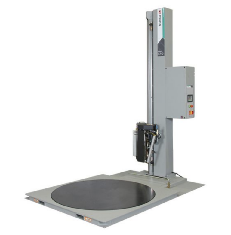 Low profile pallet stretch wrapper