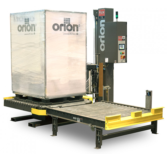 Conveyorized Twin Station Stretch Wrapper