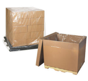 warehouse pallet with clear cover